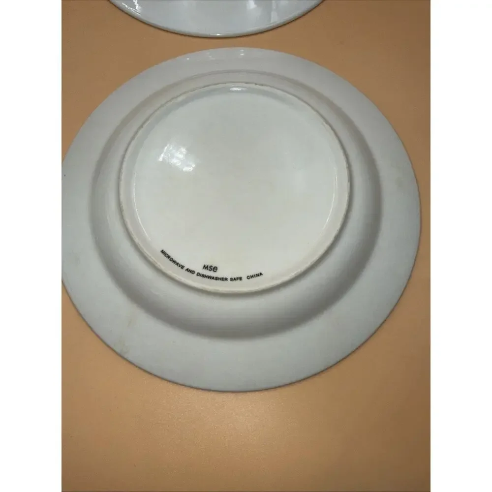 MARTHA STEWART 4 Luncheon Plates Green Tea Nosegay Pattern Salad Plates 8.5”